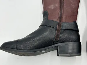 Vince Camuto Leisha Brown Black Leather 6.5 M 36.5 Knee High Riding Boots thumbnail 8