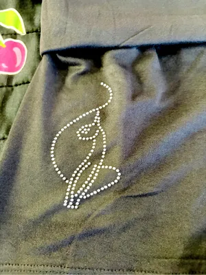 NWT Baby Phat Black Rhinestone Logo Cami & Shorts Set thumbnail 6