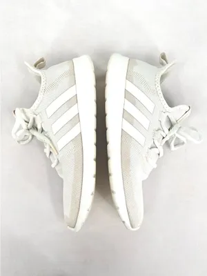 Adidas Cloudfoam Pure White Mesh Lightweight Running Sneakers Women’s 8 thumbnail 2