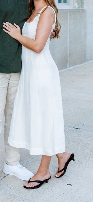 French Connection White linen dress thumbnail 1