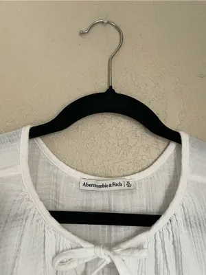 Abercrombie & Fitch Gauze Muslin Cotton Tie Front Beach Pool Coverup Size XS thumbnail 3