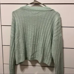 American Eagle Aqua Green Super Soft Sweater thumbnail 2