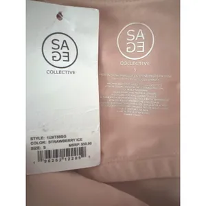 Sage Collective Strawberry Ice Pink V-Neck Crop Active Tank Top‎ Small NEW thumbnail 7