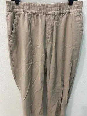 Nwt High-Waisted Twill Jogger Pants Size Large thumbnail 5