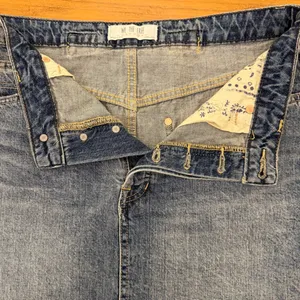 Free People We The Free High Rise Distressed Denim Mini Skirt Size 29 thumbnail 6