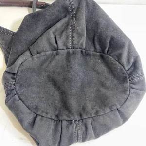 Vintage 2000s Y2K American Eagle Black Gray Canvas Boho Hobo Shoulder Bag Purse thumbnail 16