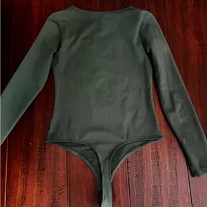 Forest Green Long Sleeve Bodysuit thumbnail 5