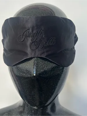 Jingle Belle Black Satin Sleep Mask thumbnail 1