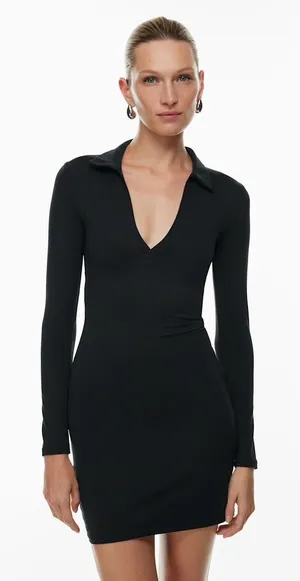 Aritzia babaton Contour Polo Longsleeve Dress thumbnail 1