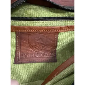 Brown Leather Satchel and Fable Handmade Bag crossbody bag thumbnail 6