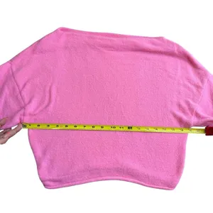 Lane 201 Women’s Size S Drop Shoulder Pullover Sweater Hot Pink Barbiecore Comfy thumbnail 9