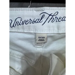 Universal Thread 10/30R White Mid‎ Rise Skinny Jeans Women's Denim Summer Chic thumbnail 5
