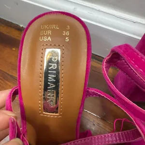 Primark Fuchsia Knot Ankle Strap Heels thumbnail 2