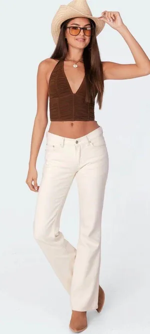 Edikted Jayda Low rise jeans thumbnail 1