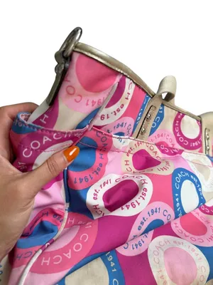 COACH Multicolor Large Logo Diaper Bag Tote Bag thumbnail 2