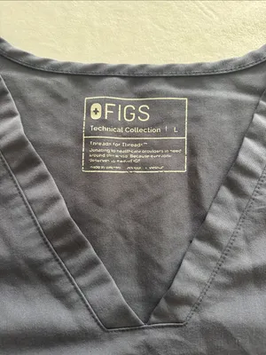 Figs Space Navy V-Neck Scrub Top PO 2699 thumbnail 2