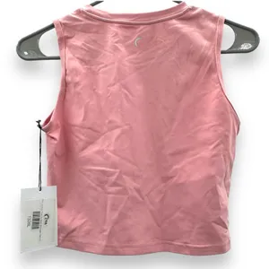 Zyia Active Muted Pink High‎ Neck Stronger Cropped Tank Top Size L NEW thumbnail 2