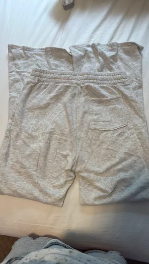 Hollister Sweatpants Grey Ultra High-Rise Wide-Leg Long thumbnail 1