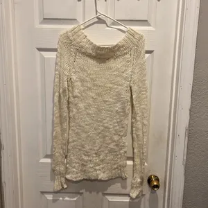 VTG Unionbay Womens Cream Loose Knit Long Sleeve Ramie Blend‎ Sweater Size Large thumbnail 7