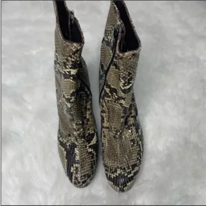 Vintage Stuart Weitzman Snake Skin Heeled Boots thumbnail 7