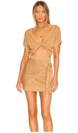 Revolve NWT LSPACE Riley Top and Vagabond Skirt in Toffee thumbnail 1