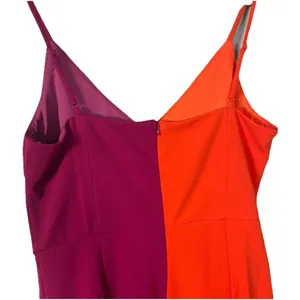 Lulus Perfect Duo Coral Red and Purple Color Block Bodycon Mini Dress Size Large thumbnail 12
