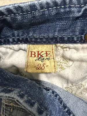 BKE Medium Blue Denim Shorts with Embroidered Back Pockets thumbnail 5