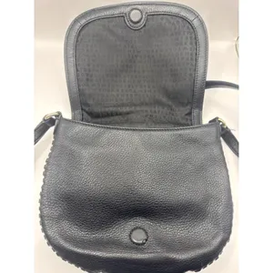 Kate Spade NY Black Leather Saddle Crossbody‎ Bag Adjustable Strap Boho Chic thumbnail 5