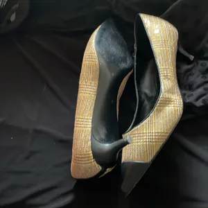 Charles & Keith sequin plaid kitten heels thumbnail 6