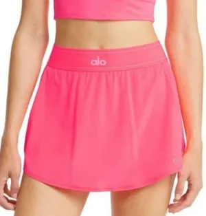 Alo Yoga Match Point Tennis Skirt Fluorescent Pink Coral thumbnail 1