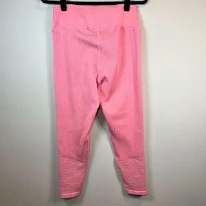 Offline by Aerie Main Squeeze High Waisted 7/8 Leggings Pink Textured Stretch XL thumbnail 2