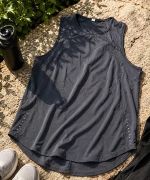 Lululemon Sculpt Tank Top Womens 6 8 Medium Black Mesh Back Cutout Run Training thumbnail 1