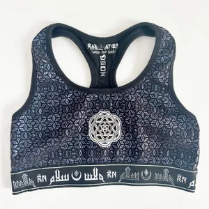 Rage Nation Womens Mind of Zen Sacred Geometry Festival‎ Racerback Sports Bra S thumbnail 2