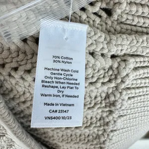 Haven New NWOT Cotton Cream Cable Knit Chunky Button Up Cardigan Sweater Size‎ M thumbnail 8