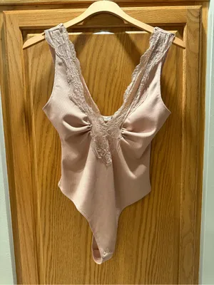 Free People First Call Bodysuit in Mauve thumbnail 2