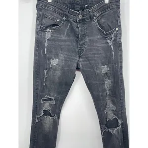 H&M Distressed Denim Jeans‎ - Edgy Chic Style size 34 thumbnail 2