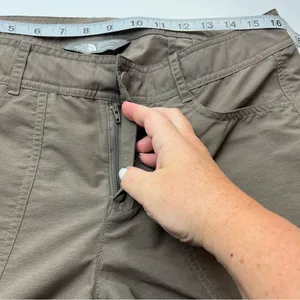 The North Face‎ Nylon Convertible Pant Womens 10 Regular Brown Green Hiking Pant thumbnail 12