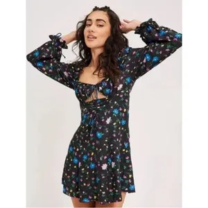 For Love & Lemons Lexi Mini Dress Fliral Coquette Lolita Preppy Whimsy NWT XS S thumbnail 2