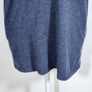 Blue Mountain Navy Short Sleeve V-Neck T-Shirt Size Medium thumbnail 4