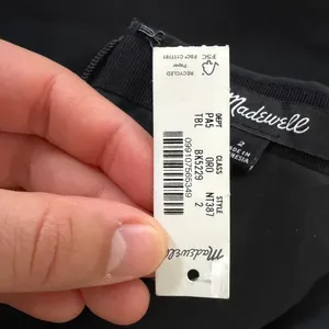 NWT Madewell Satin Mini Skirt Women's Black Size 2 thumbnail 5