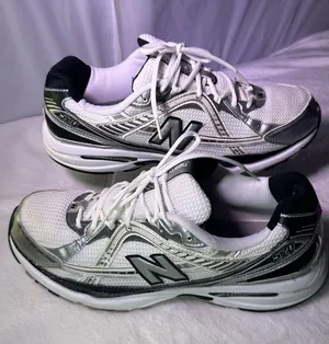 New Balance White & Silver Women's Athletic Sneakers thumbnail 1