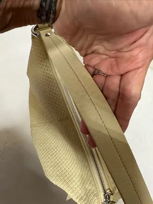 The Trend Textured Cream Shoulder Hobo Bag thumbnail 4