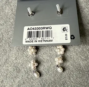 Anthropologie Nadri Pearl Drop Earrings thumbnail 2