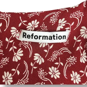 Reformation Lucita Red Floral Wrap Mini Dress Long Sleeve Autumn Wedding Gues‎ thumbnail 11