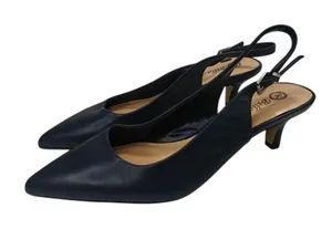 Blue pointed toe Kitten heels sz 8.5 thumbnail 1