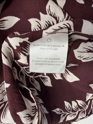 Flawed Theory 100% silk floral dress‎ lightweight dress v neck button sleeveless thumbnail 15