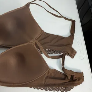 No Boundaries Sz XL Bra Lot Of 2 Light Lift Wire Free Brown Latte T-Shirt Padded thumbnail 9