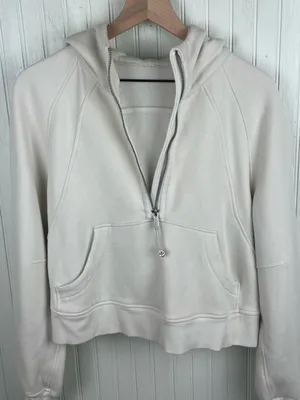 Lululemon Scuba Oversized Half-Zip Hoodie Women's Size XS/S White Opal Soft Cozy thumbnail 9