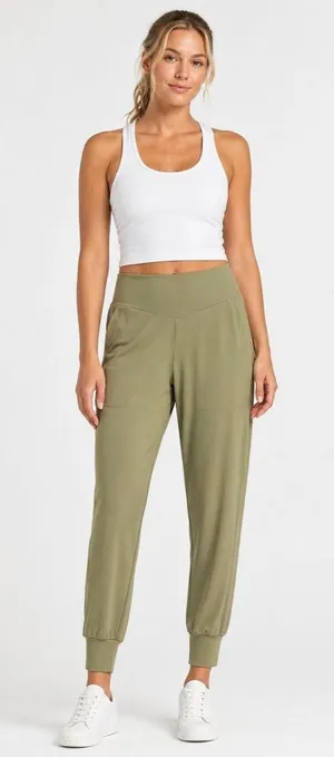 OFFLINE by Aerie Real Me Jogger Pants Green S thumbnail 1