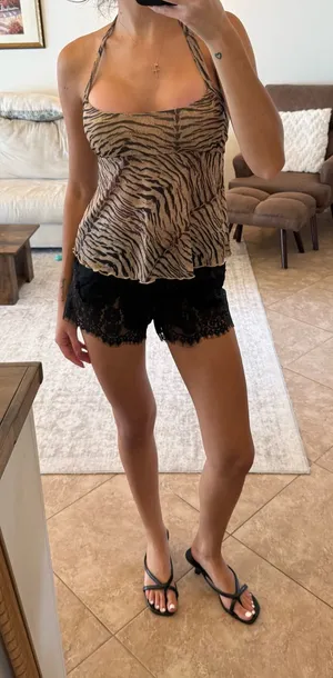 Edikted Halter Tiger Top thumbnail 1